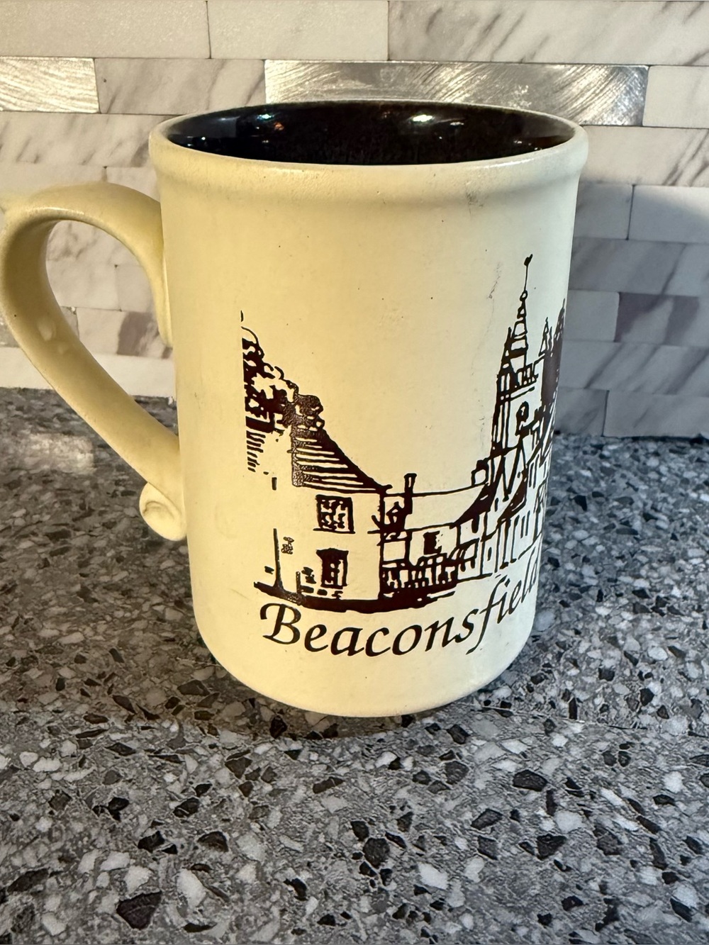 Laugharne Pottery Stomeware ‘Beaconsfield’ Old Town Coffee Cup, Made in Wales